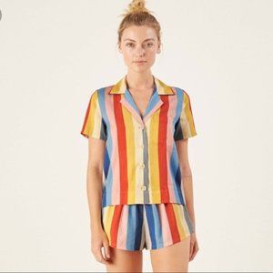 Reformation Starburst (Rainbow) Pajama Set Small